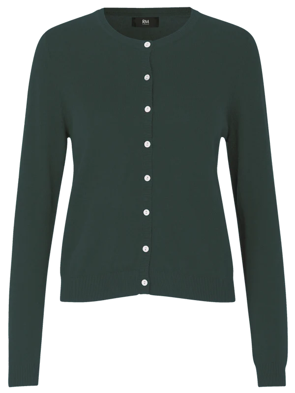 SOFIA WOOL SHORT CARDIGAN, SCARAB