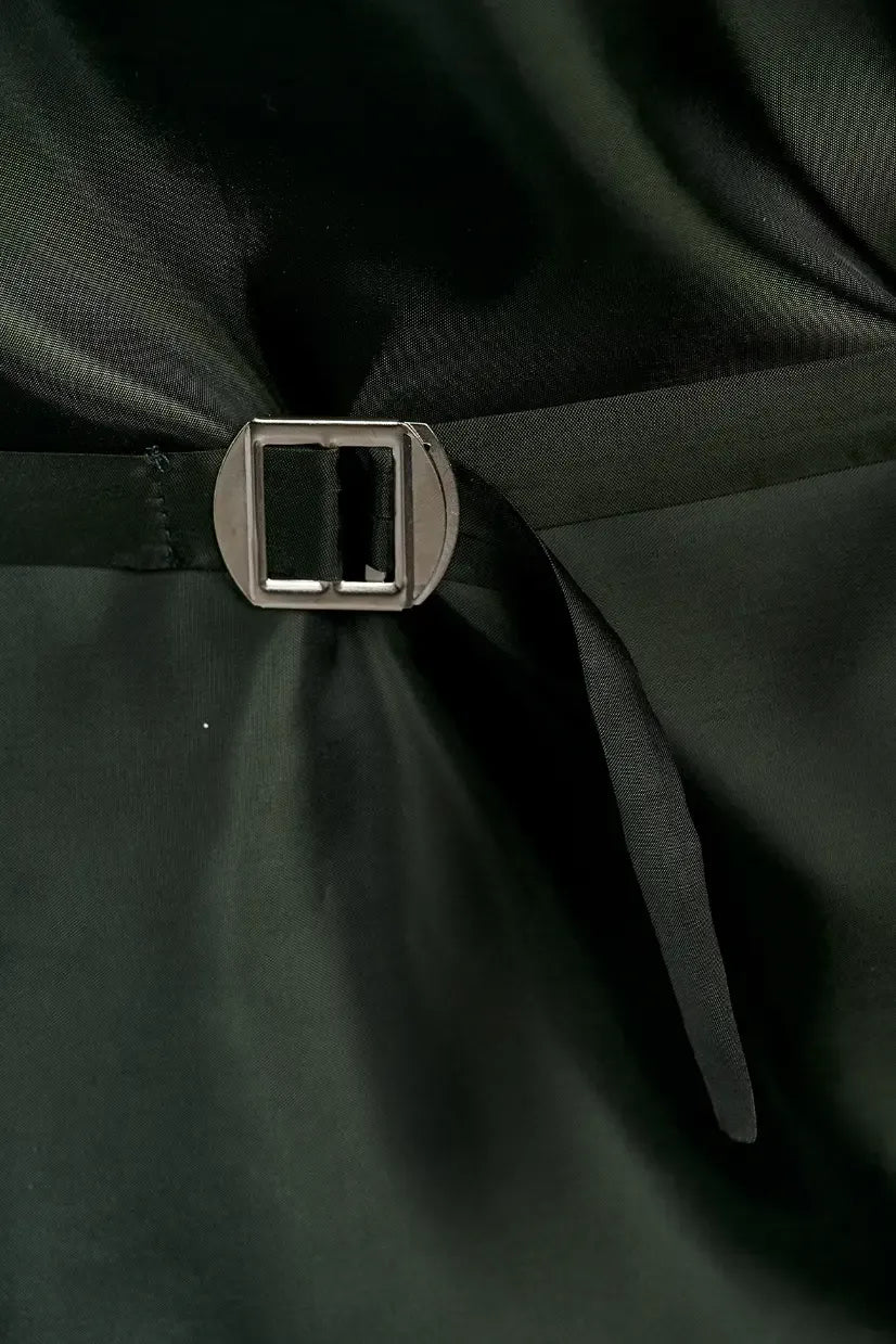 BAHARIYA FITTED VEST, GREEN