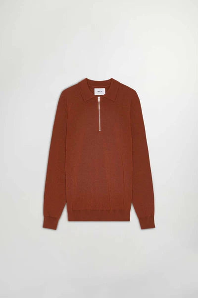 SERGIO ZIP POLO 6605, RED BROWN