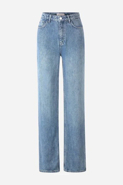 WIDE LEG BLUE LYOCELL DENIM JEANS, DENIM BLUE