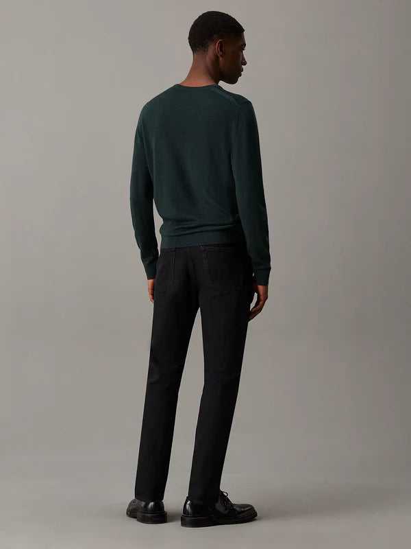 MERINO RWS C-NK SWEATER, MIDNIGHT FOREST HEATHER