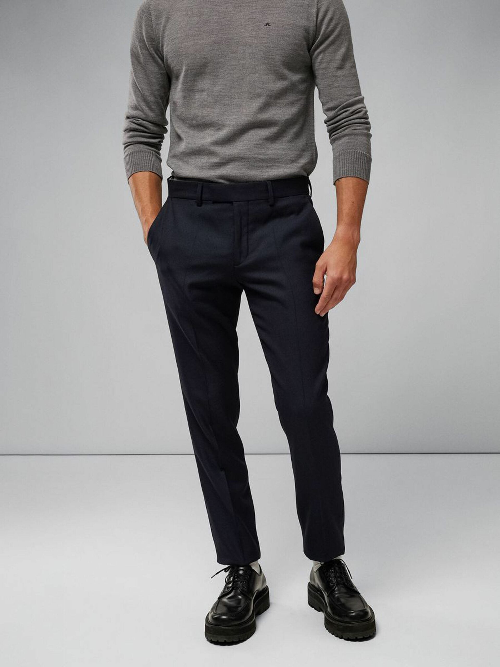 Grant active hopsack pants, navy