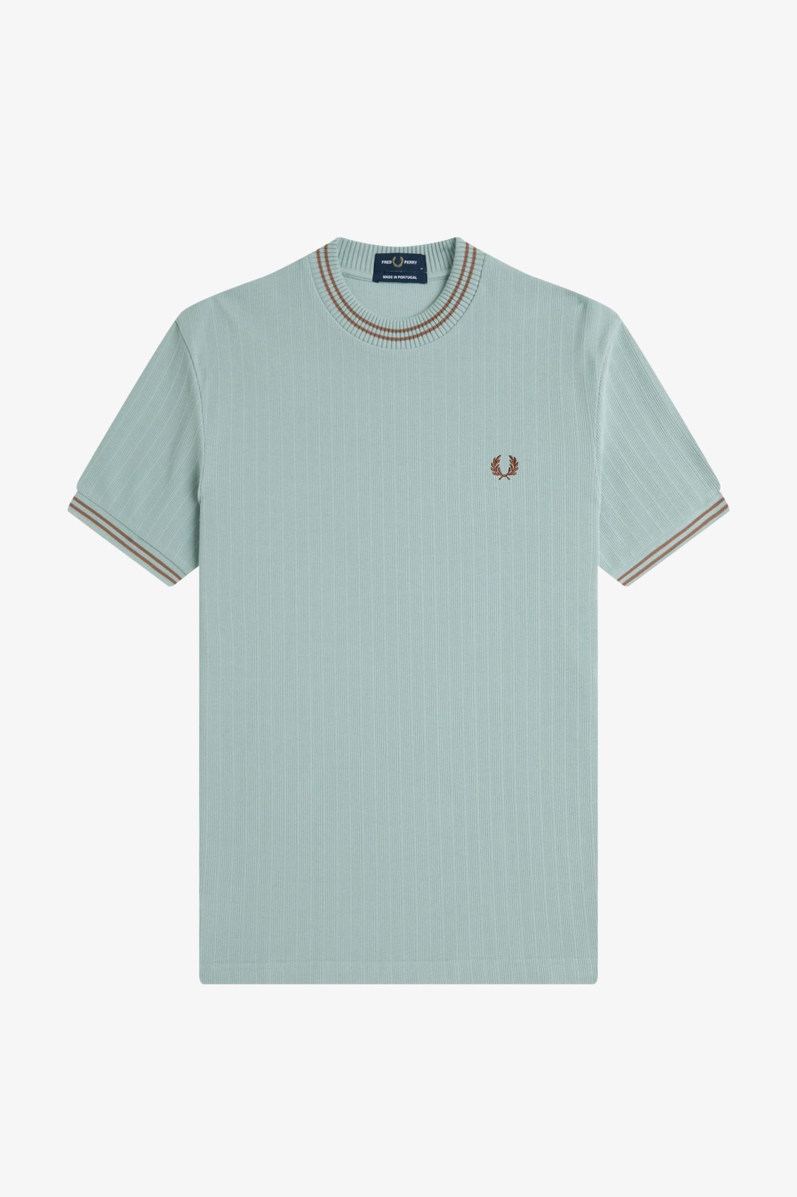 Ribbed Jersey T-Shirt, Silver Blue