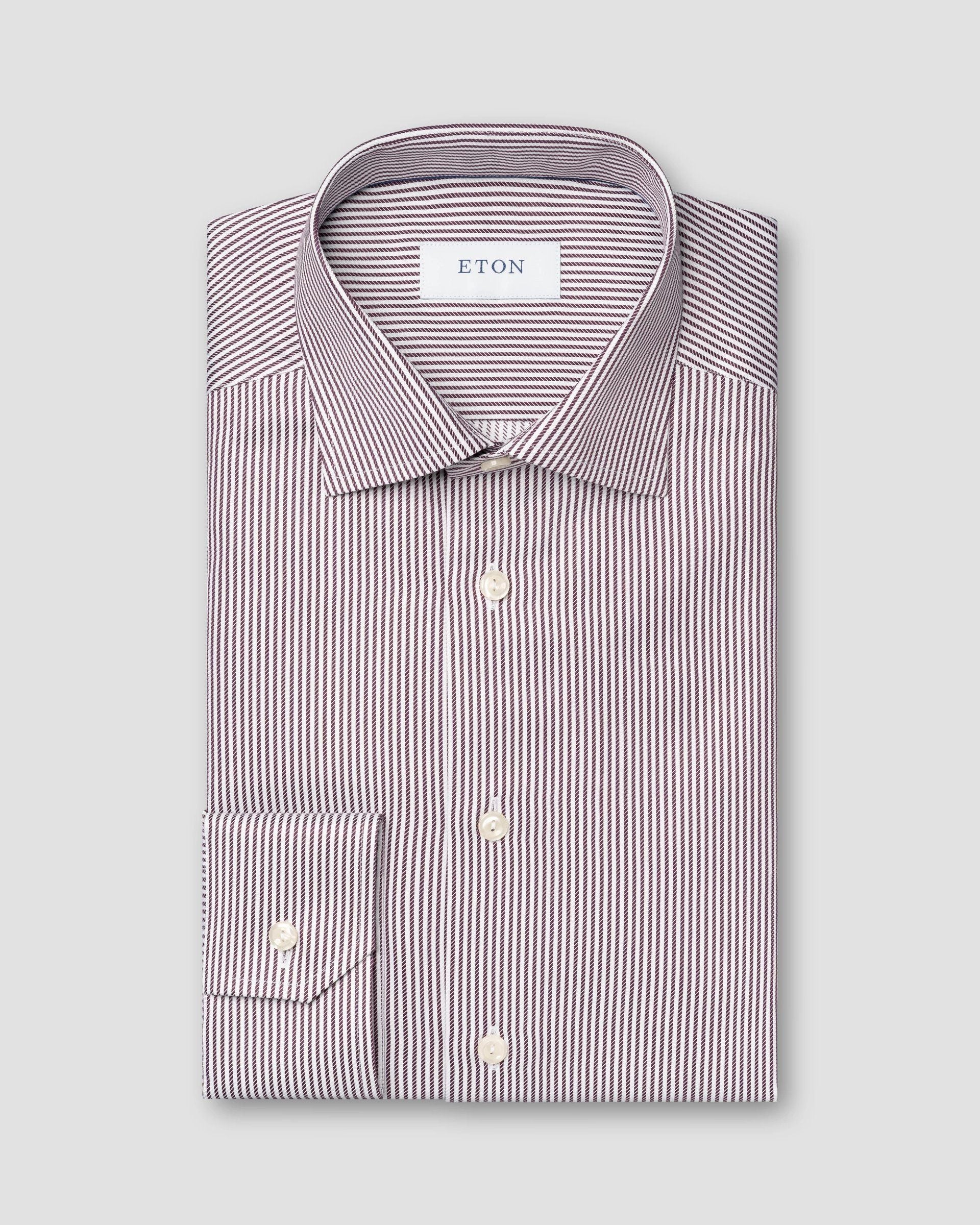 Striped Signature Twill, Slim, Red