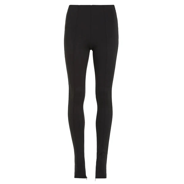 TECHNICAL KNIT LEGGINGS, BLACK