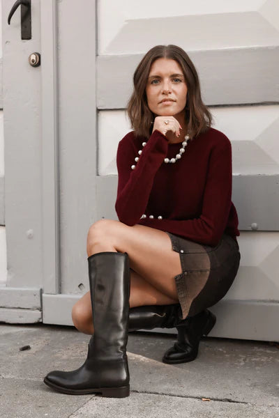 VITELLO LONG BOOT, BROWN