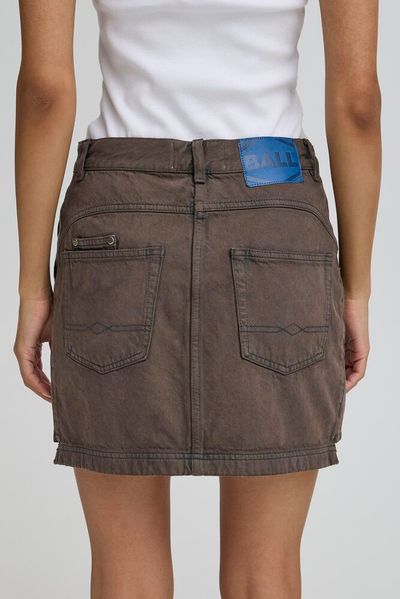 Bapietro Mini Skirt, Coffee Bean