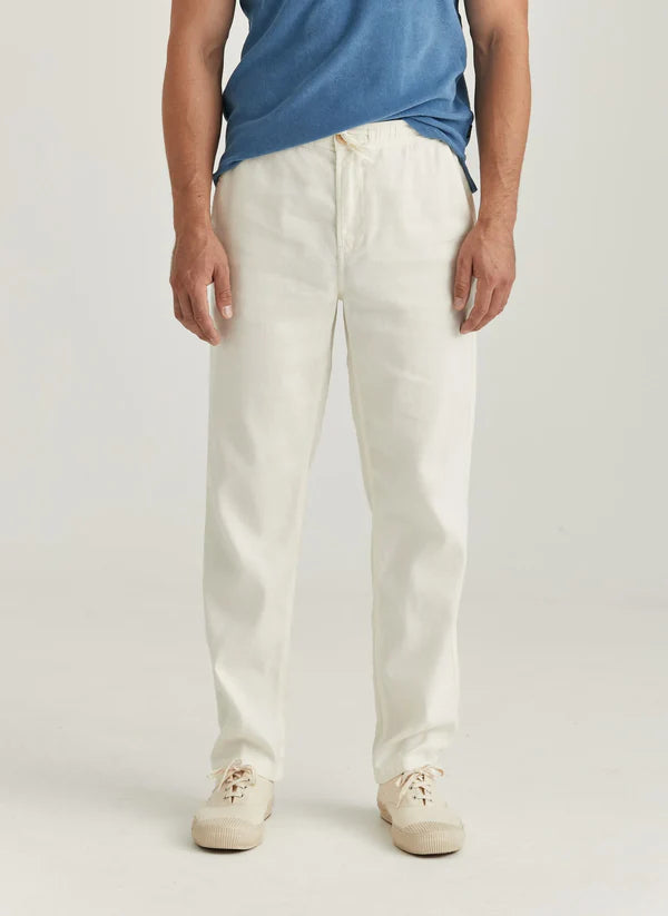 FENIX LINEN TROUSERS, OFF WHITE
