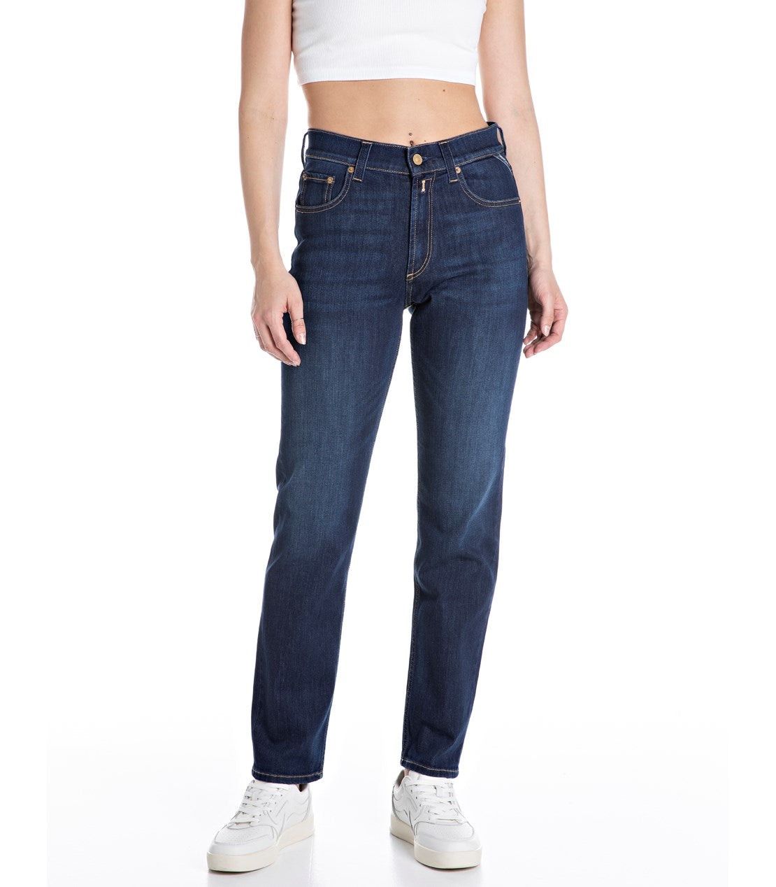 Maijke Straight High Rise, Dark Blue