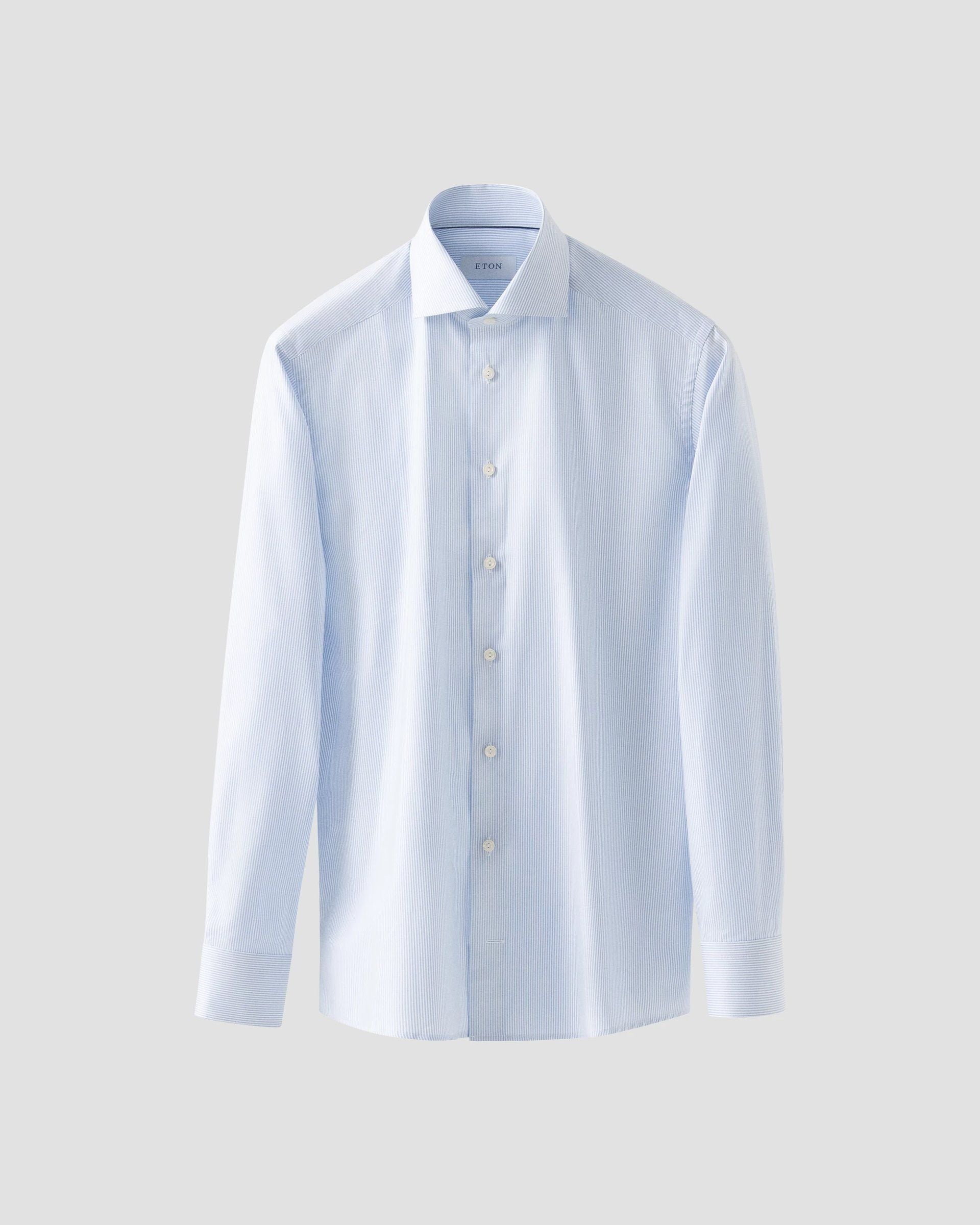 Striped Signature Oxford Shirt, Slim, Light Blue