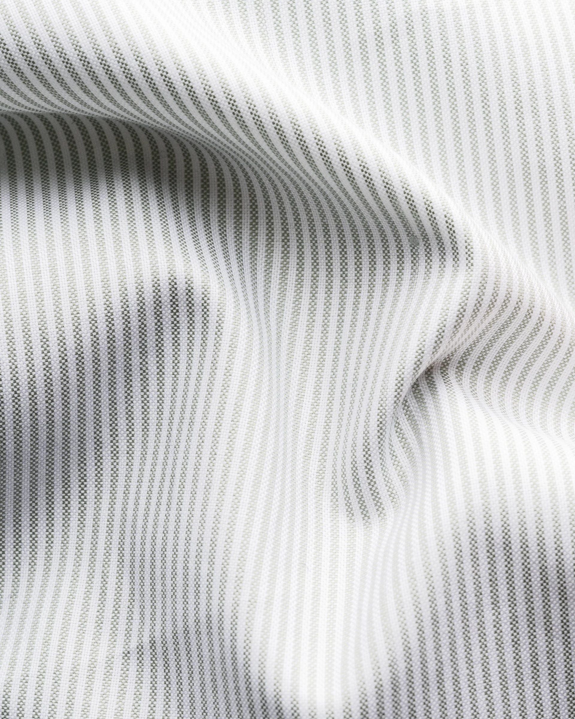 Striped Signature Oxford Shirt, Slim, Light Green