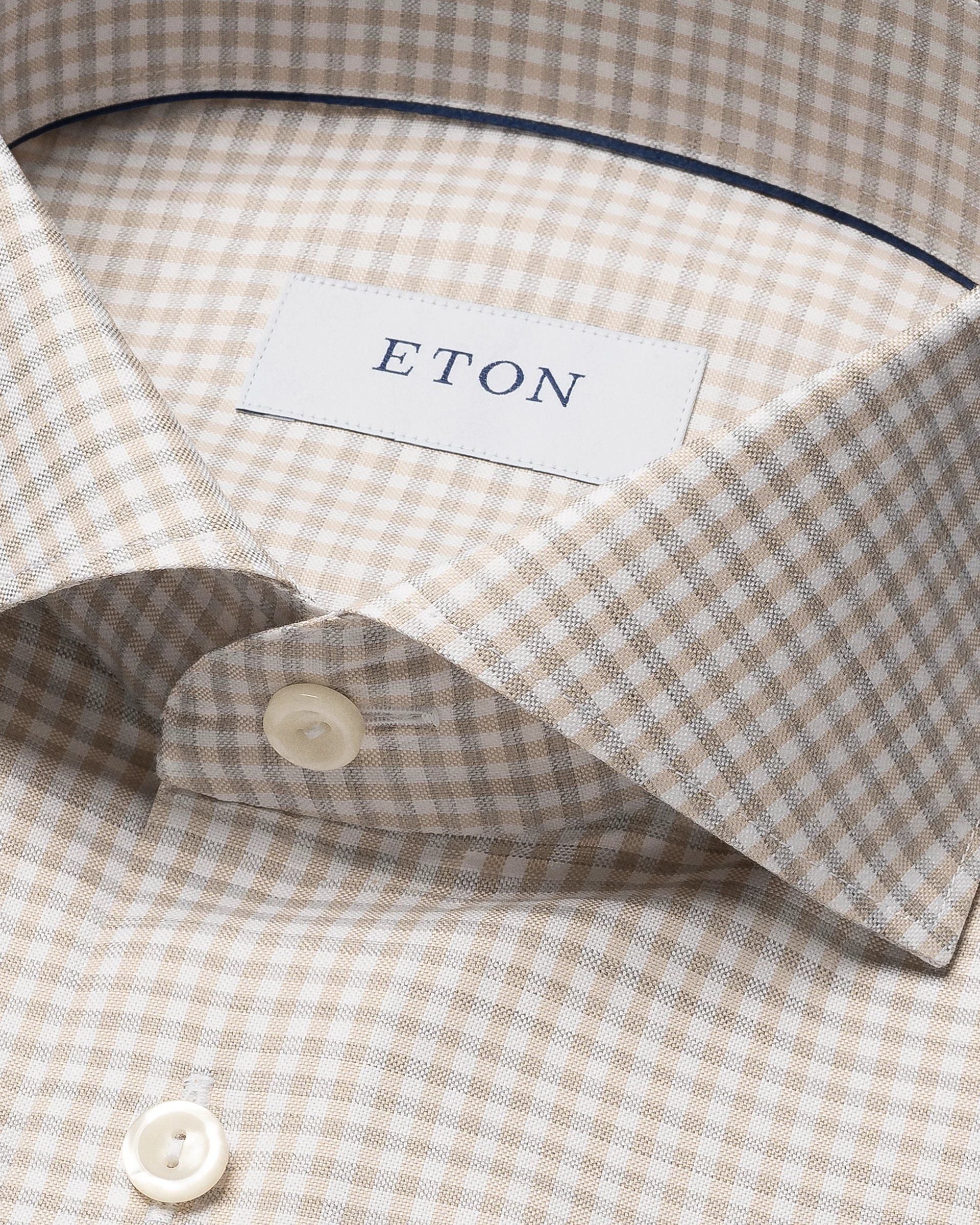 Check Signature Oxford Shirt, Slim, Beige