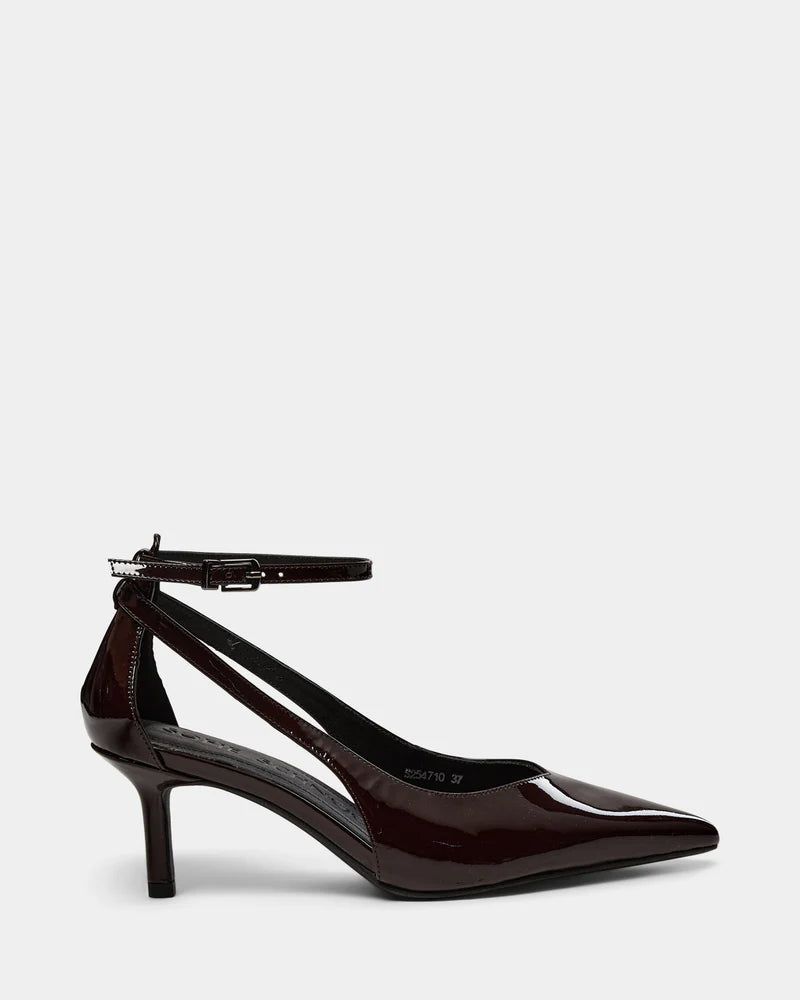 ELLA PATENT STILETTOS, BURGUNDY