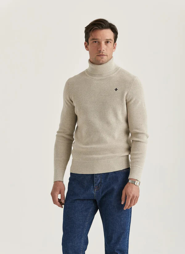 BERNARD ROLLER NECK KNIT, KHAKI