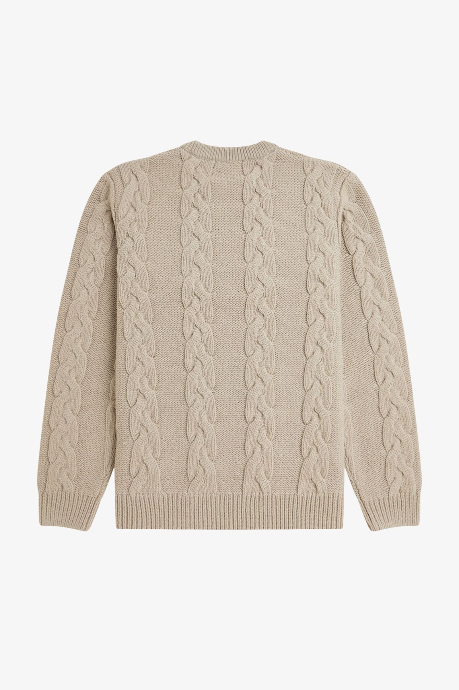 CHUNKY CABLE KNIT JUMPER, WARM OAT