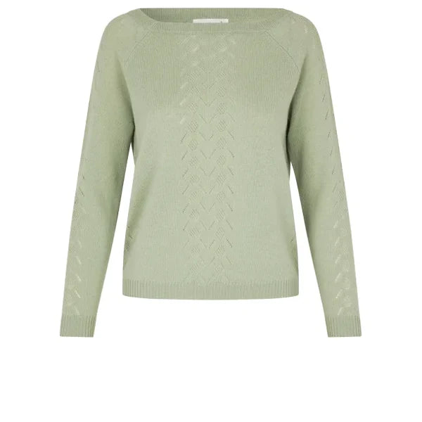 WOOL & CASHMERE BOATNECK PULLOVER, DESERT SAGE
