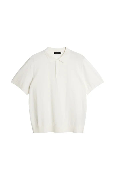 REYMOND SOLID STRIPE POLO, WHITE