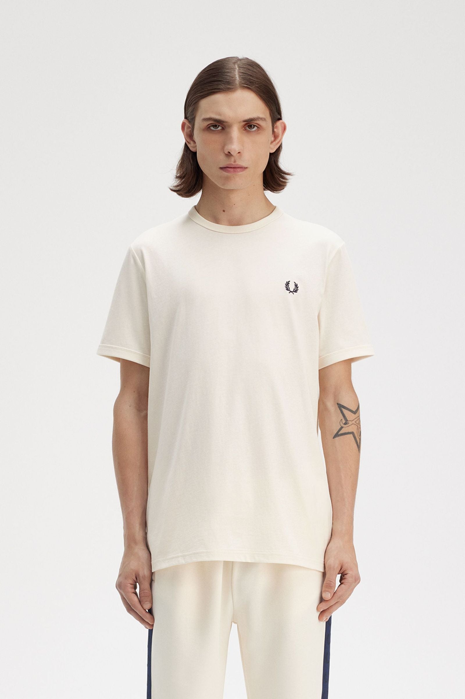 RINGER T-SHIRT, ECRU