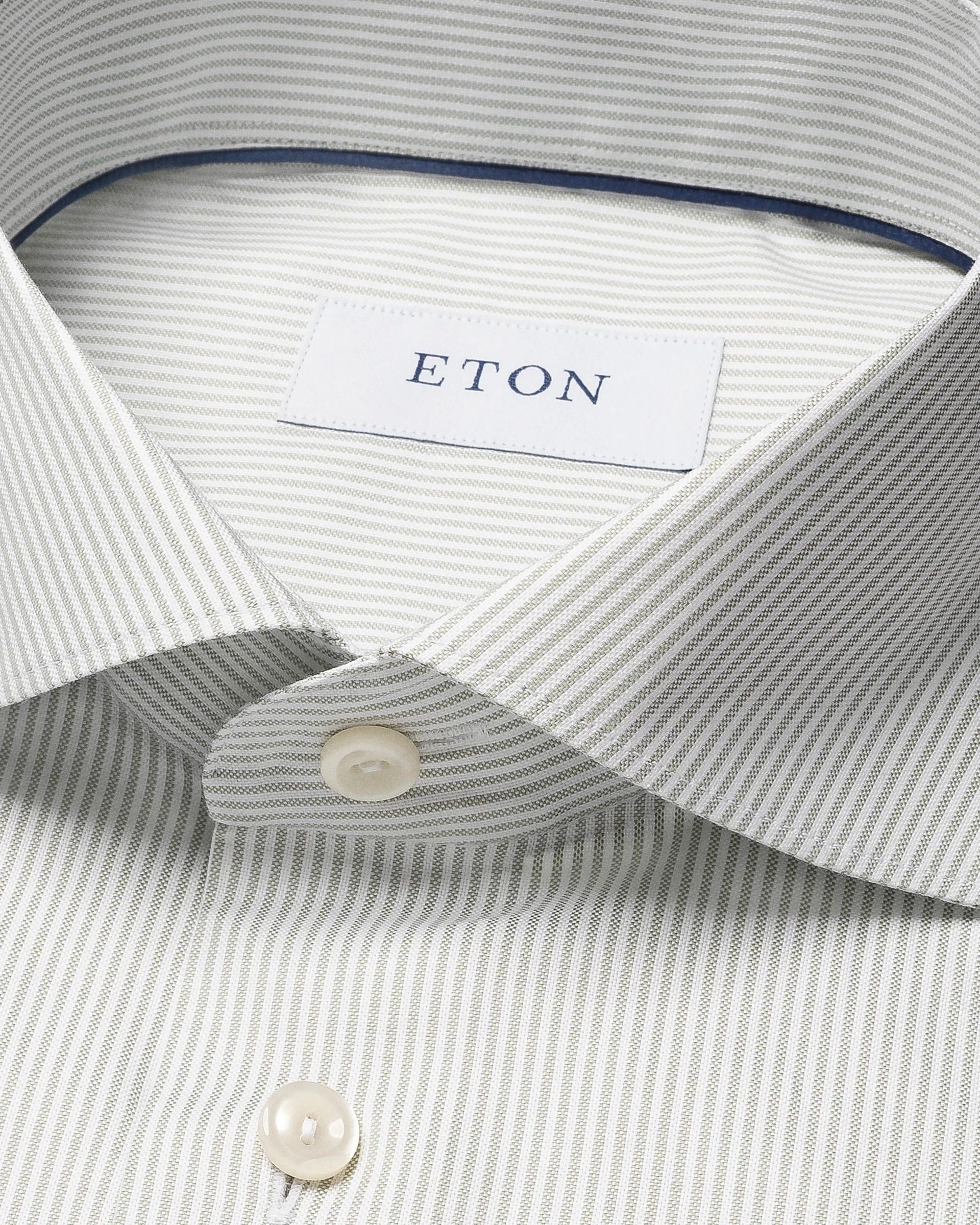 Striped Signature Oxford Shirt, Contemp, Light Green