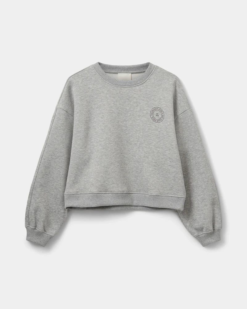 ELIN SWEATSHIRT, GREY MELANGE