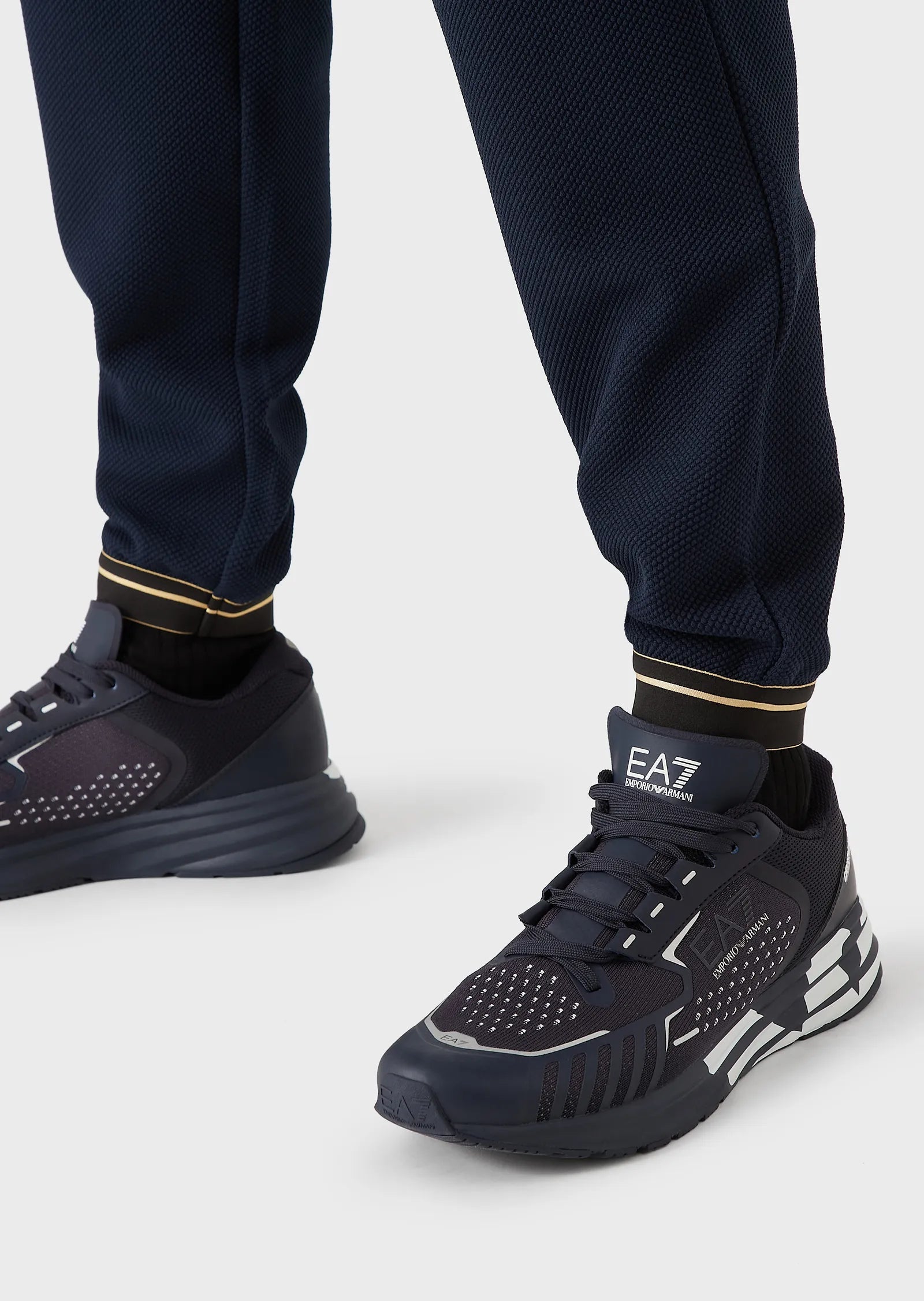 Man jersey trouser, navy blue