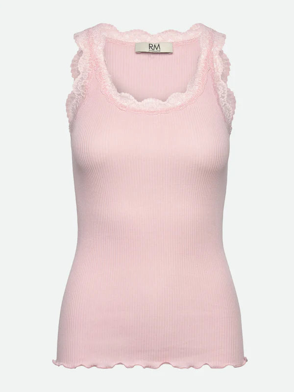 RWBalta Modal SL Lace U Neck top, Almond Blossom