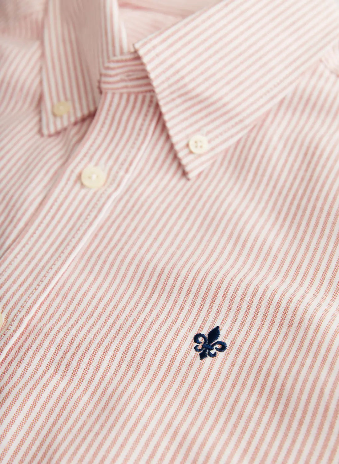 Douglas Oxford Stripe Shirt, Slim, Orange