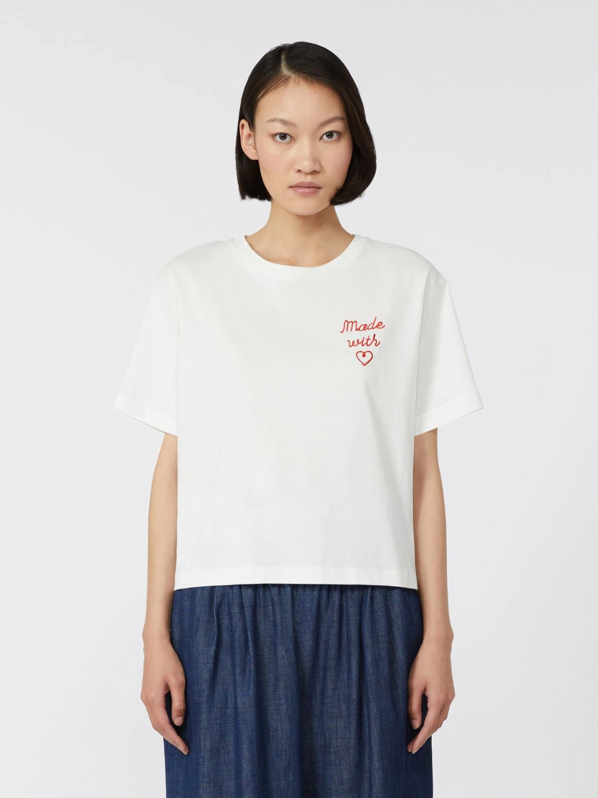 ACLINE T-SHIRT, WHITE LOVE