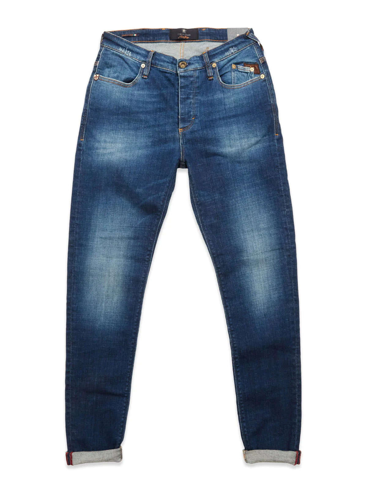 Repi Dragon Dark Used Jeans, Denim Blue