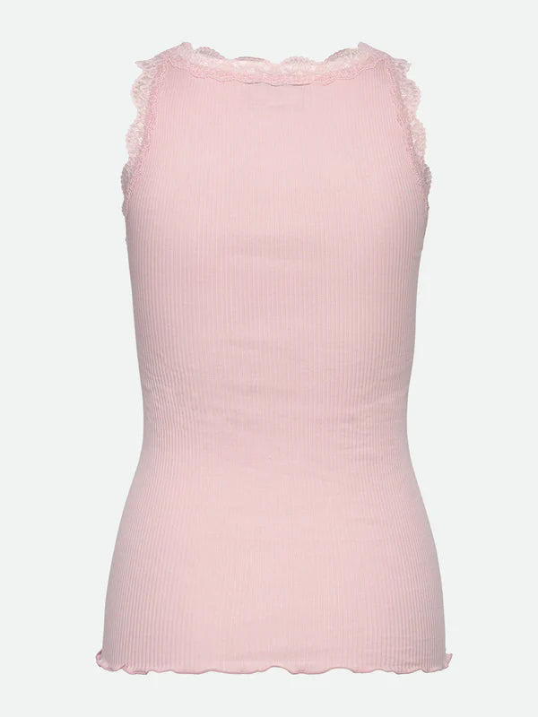 RWBalta Modal SL Lace U Neck top, Almond Blossom