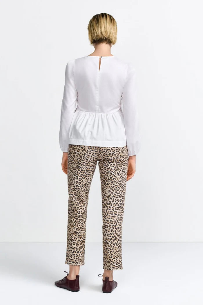 Vintage Straight Leopard Print, Caffee Latte