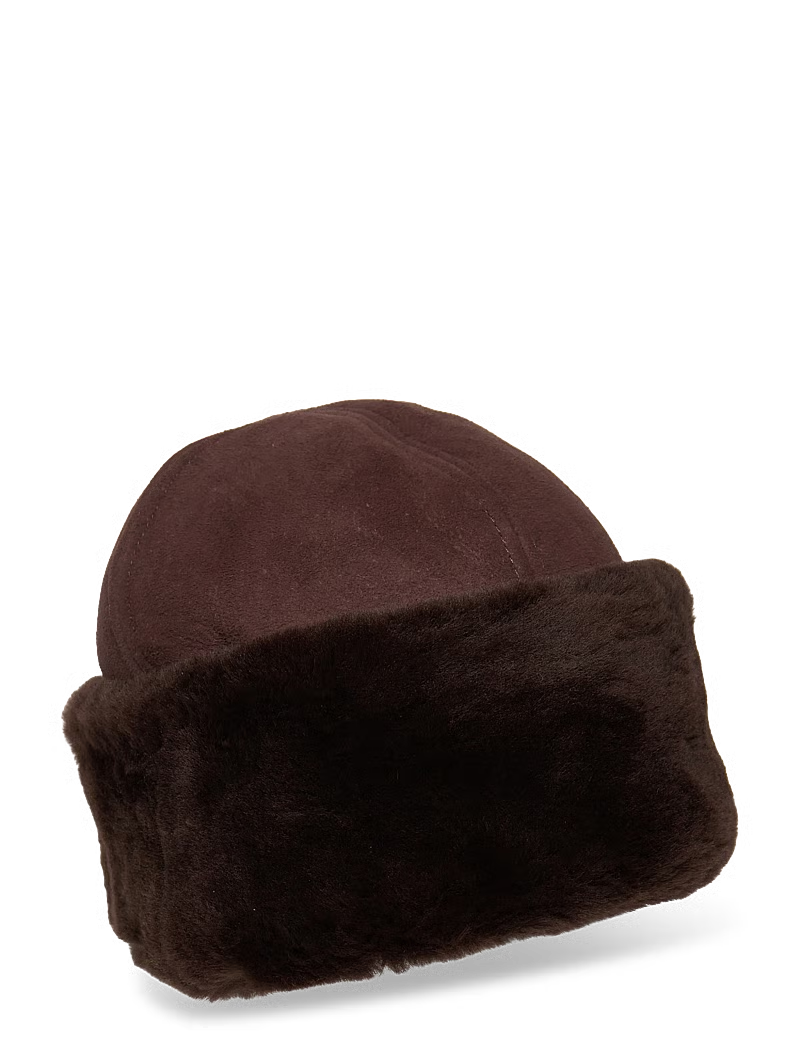 SYDNEY SHEARLING HAT, COFFEE BROWN