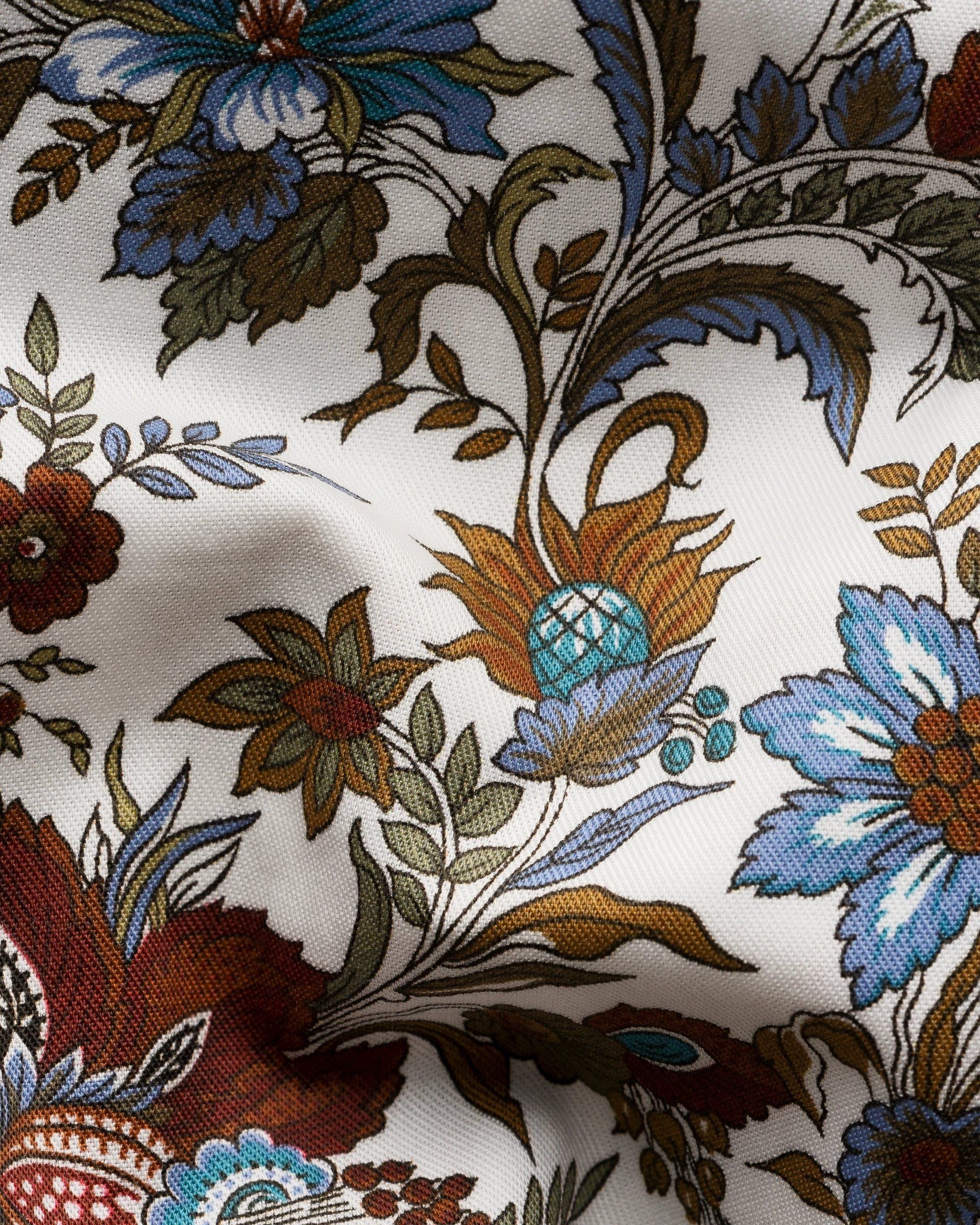 Floral Print Signature Twill, Slim, Red