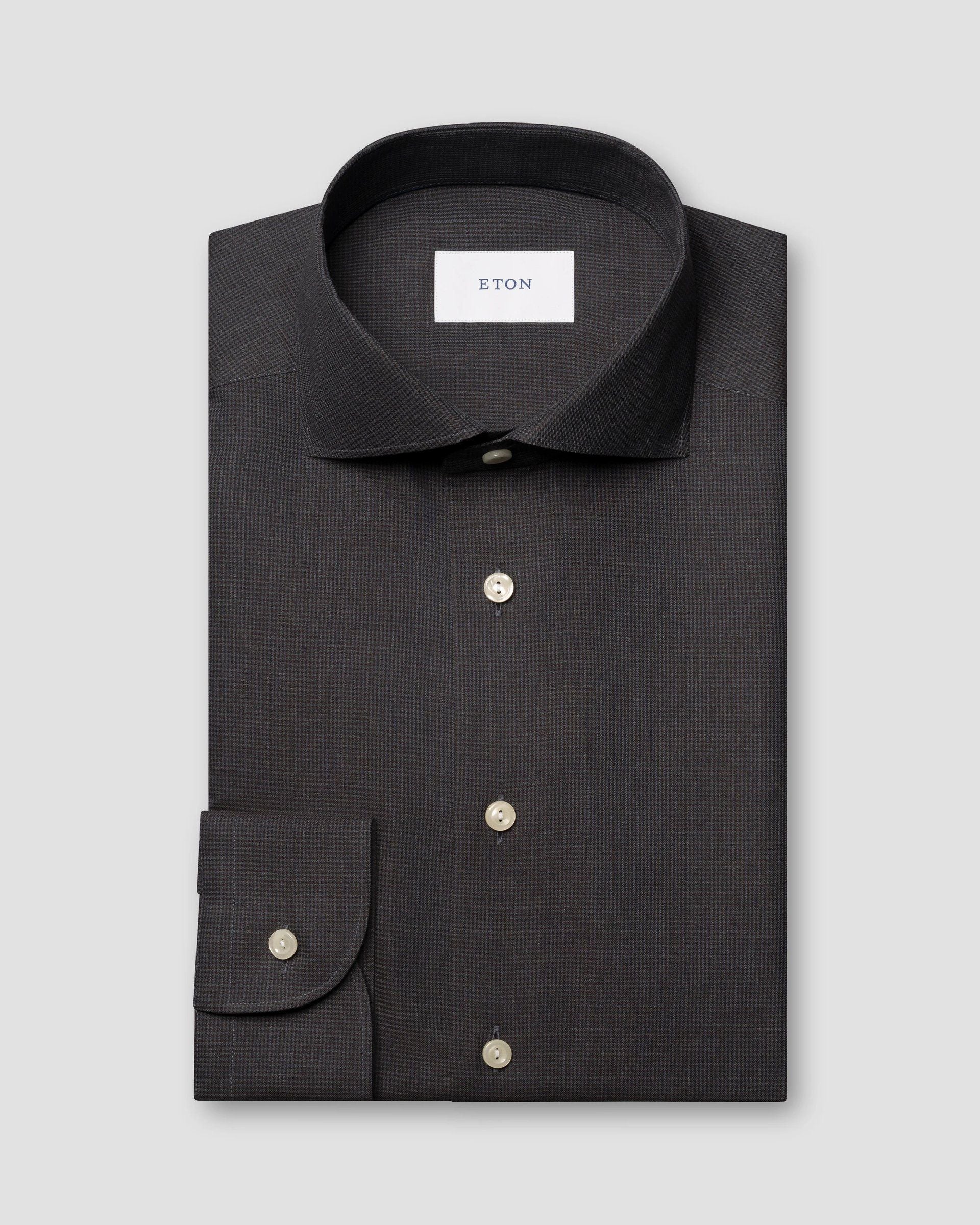 Micro Check Signature Flannel Shirt, Slim, Red