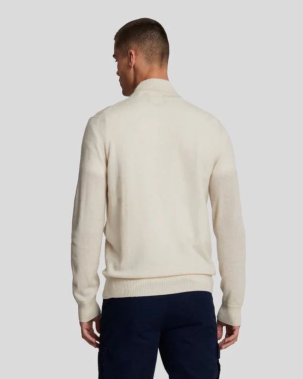 CASHMERE BLEND ZIP THROUGH JUMPER, DISCOVERY KHAKI
