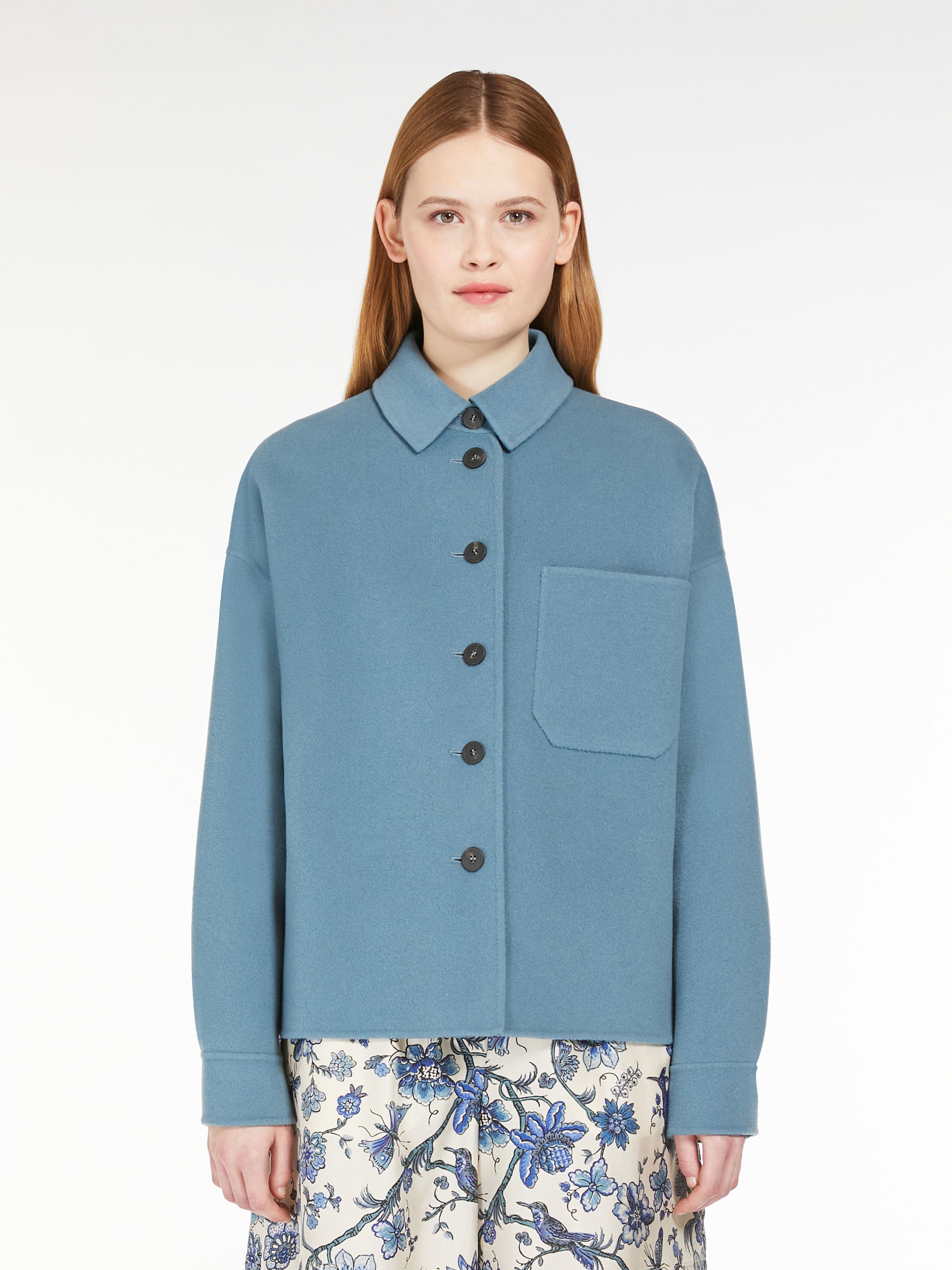 Emiro Short Coat, Light Blue