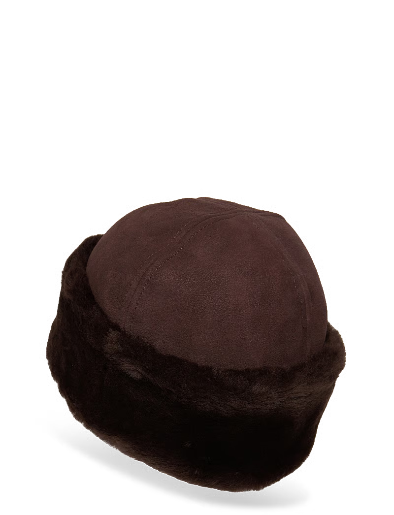 SYDNEY SHEARLING HAT, COFFEE BROWN