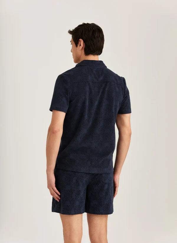 SHELLBY TERRY SHIRT, NAVY