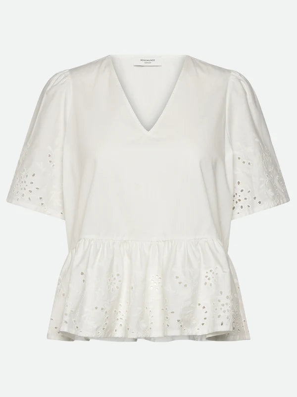 RWLauren SS Regular Blouse, New White