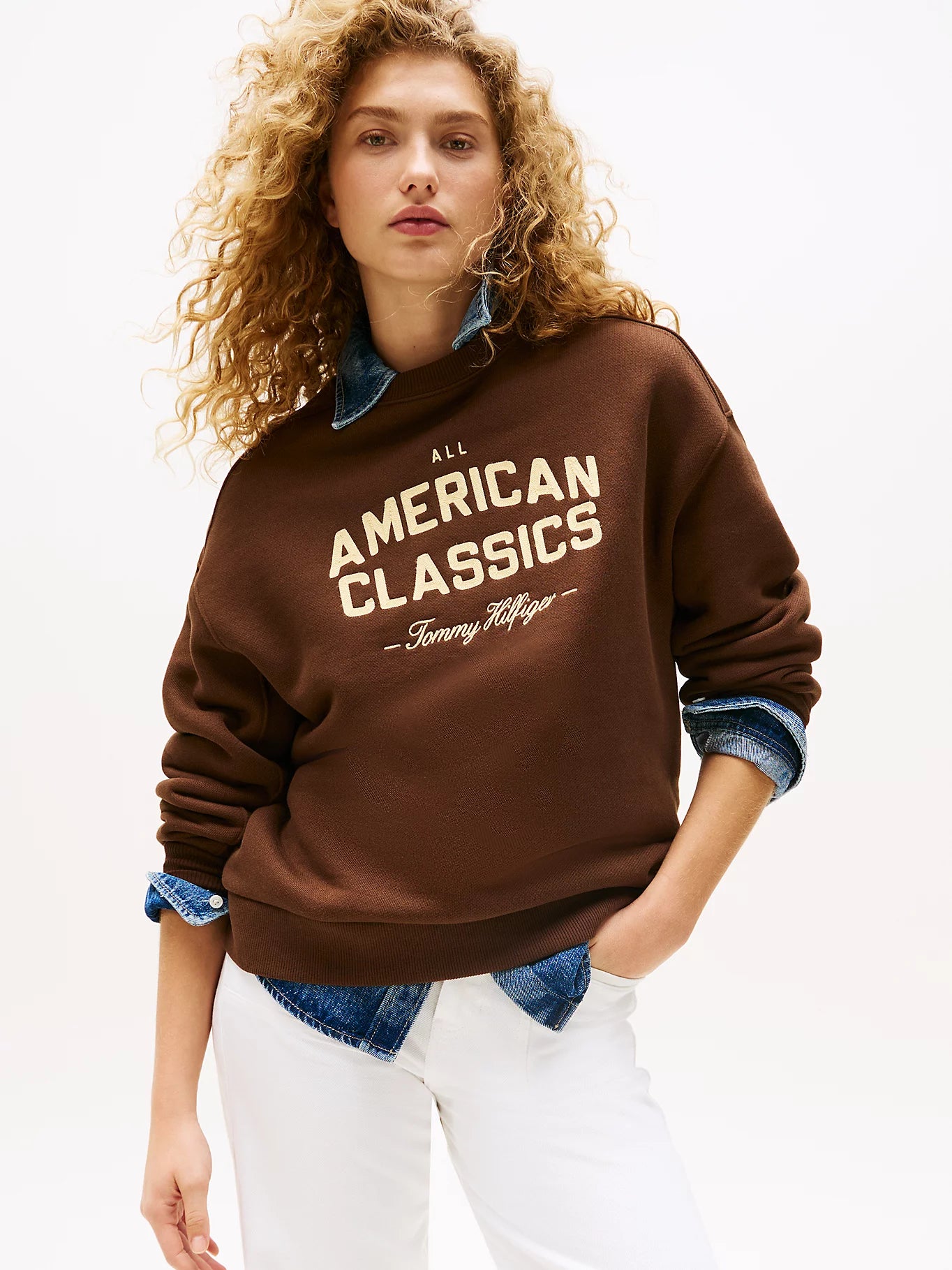 Varsity MDRN Terry Sweatshirt, Legacy Brown