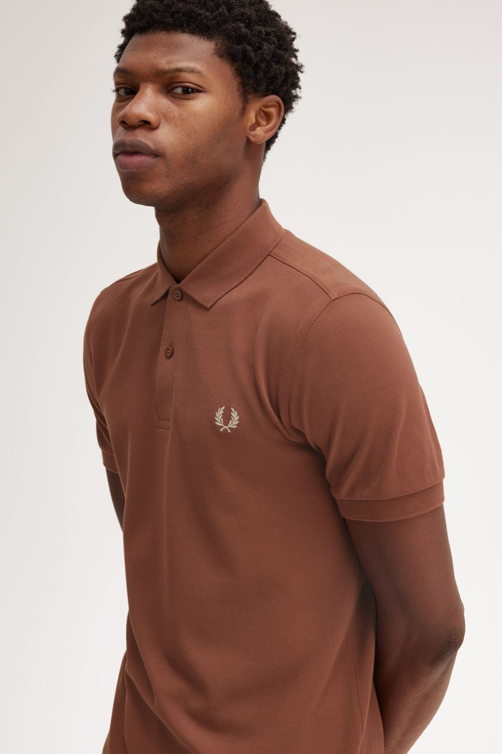 Plain Fred Perry Shirt, Whisk/Porridge