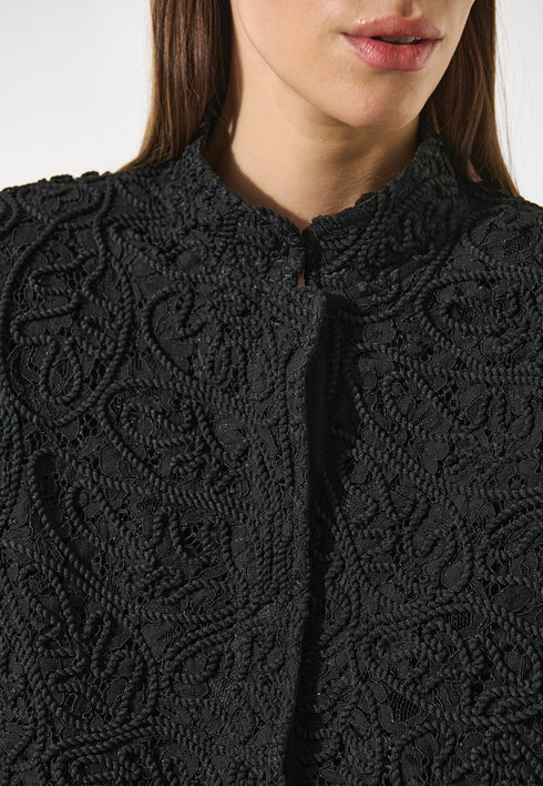 SAFA LACE JACKET, BLACK