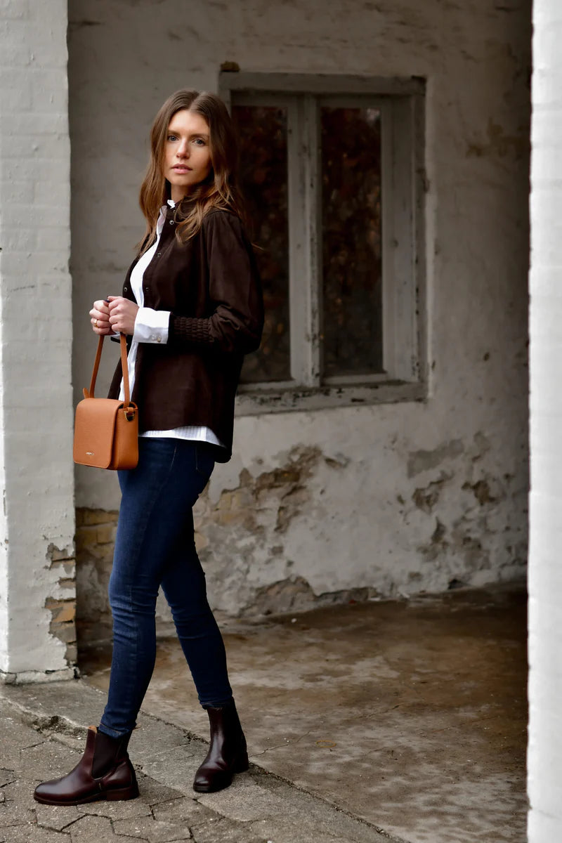 BLOUSEN SHIRT, COFFEE