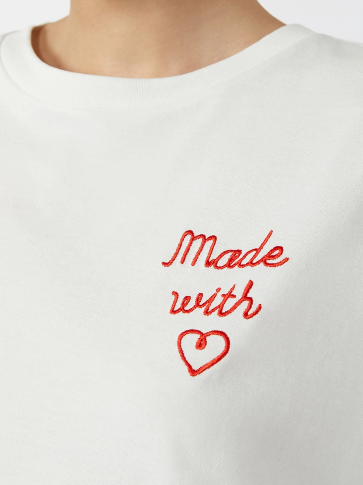 ACLINE T-SHIRT, WHITE LOVE