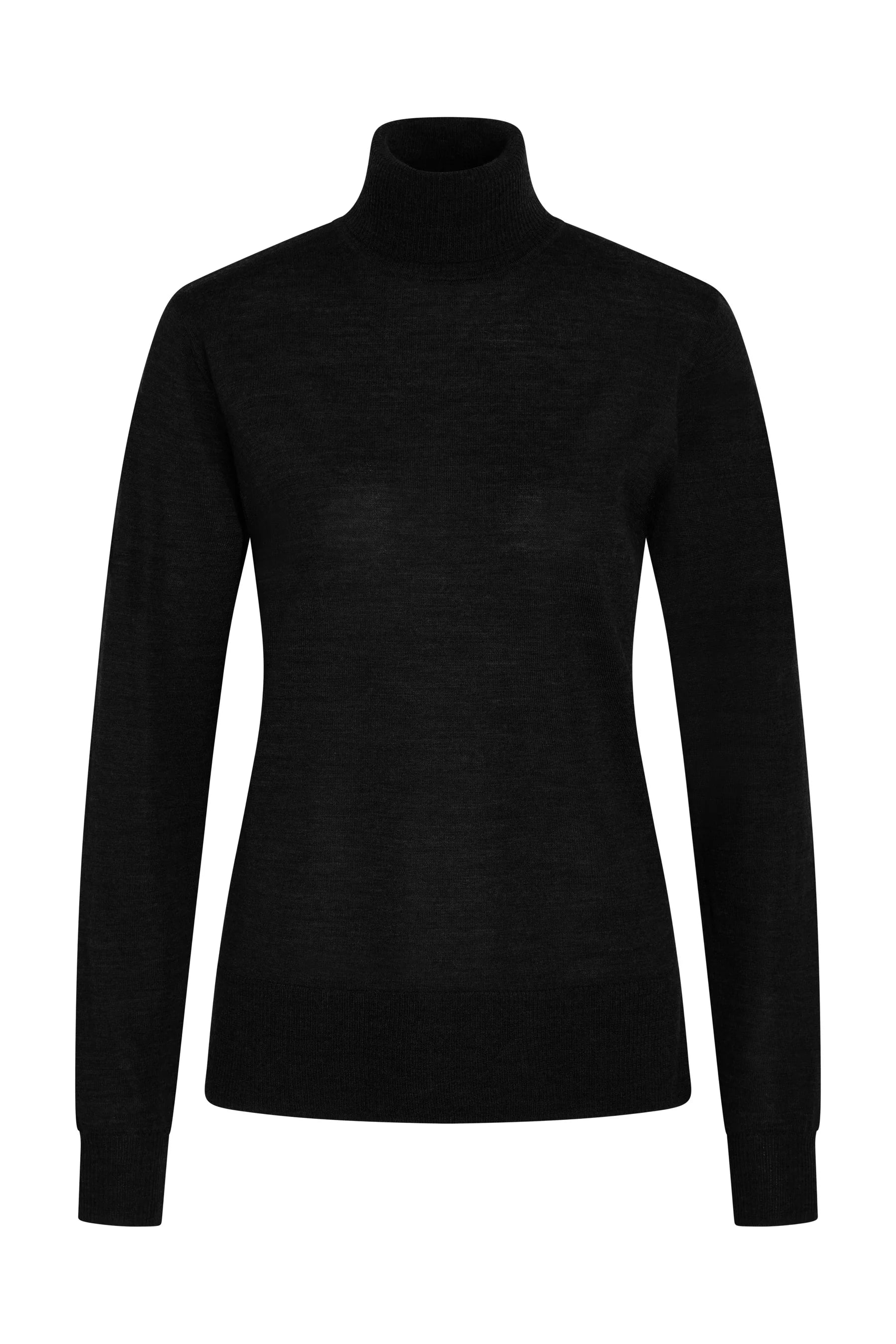 CHARLENE ROLL NECK, BLACK