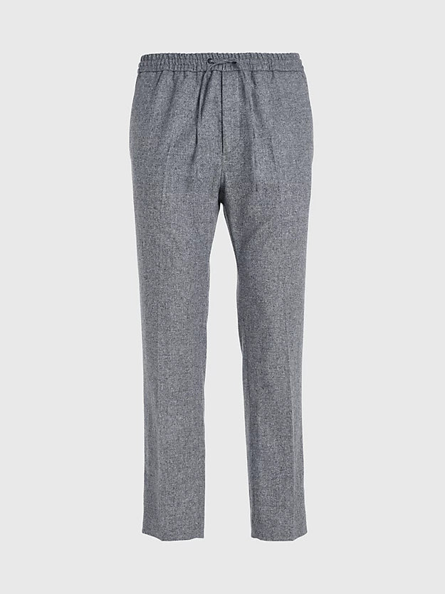 Two Tone Flannel Trousers, Grey