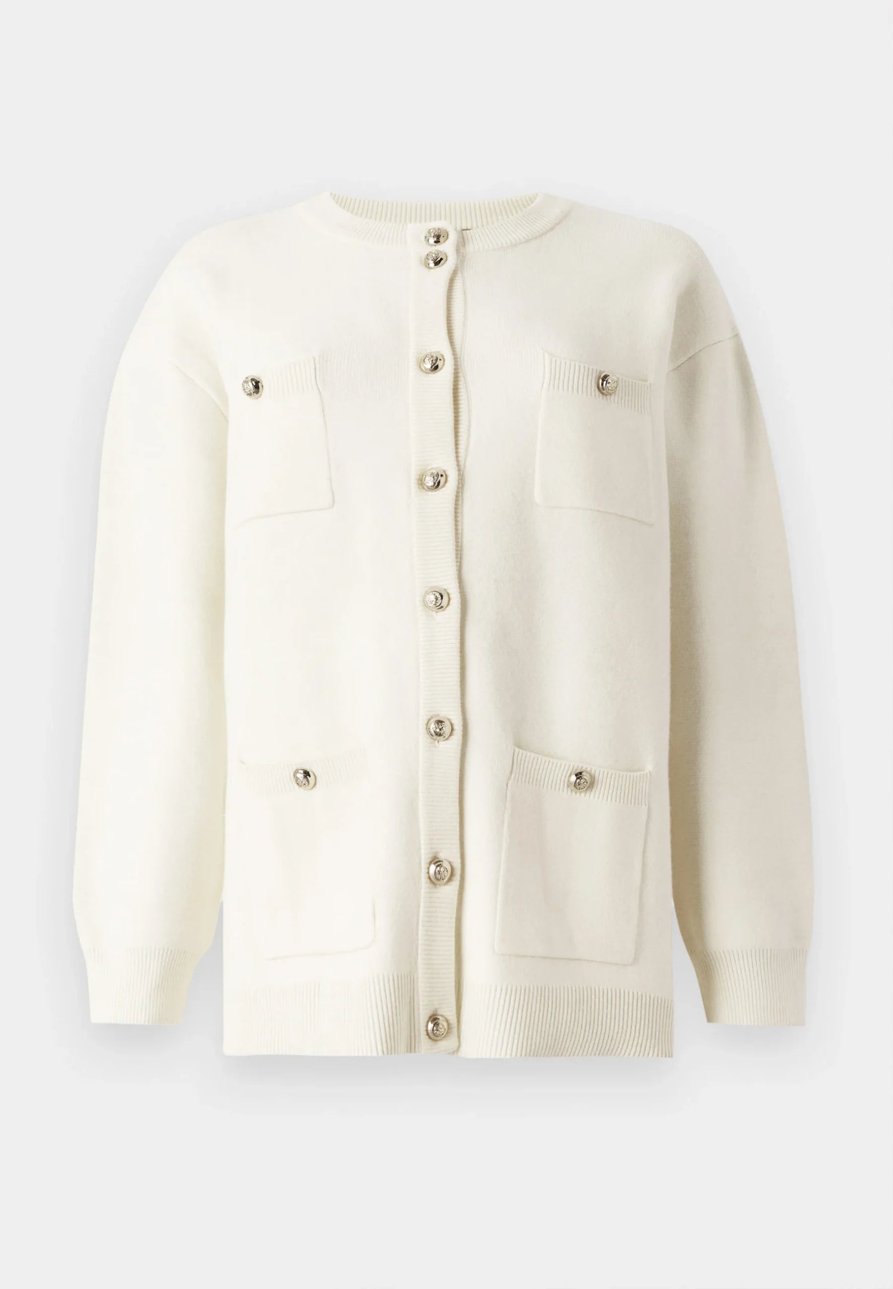 SimonaBBCaili Knit Cardigan, Snow White