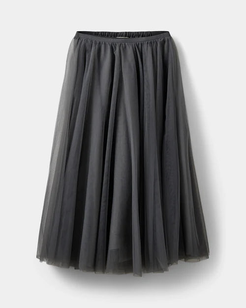 KAYLA MAXI SKIRT, STONE GREY
