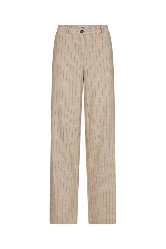 Nadine Pinstripe Linen Pant, Stripe