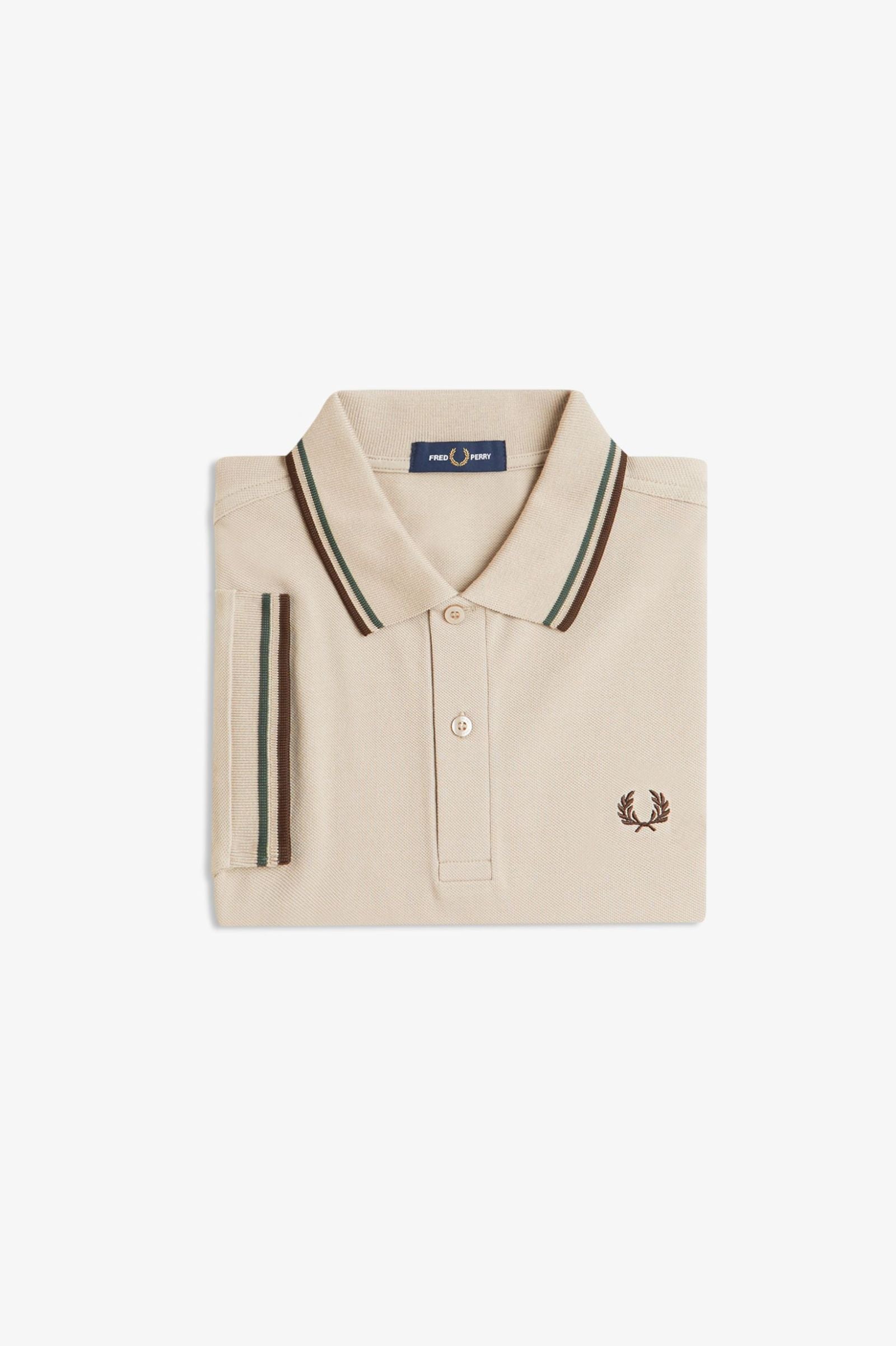 TWIN TIPPED POLO, WARM OAT